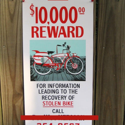 Bike Reward Poster! Silkscreen Print by Jacob Borshard