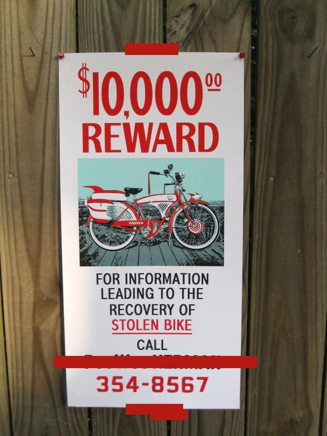 Bike Reward Poster! Silkscreen Print by Jacob Borshard
