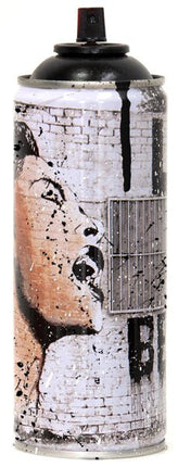 Billie is Beautiful Black Spray Paint Can Sculpture by Mr Brainwash- Thierry Guetta