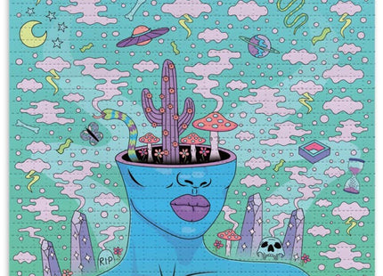 Bird Bath Blotter Paper Archival Print by Morgan McPeak