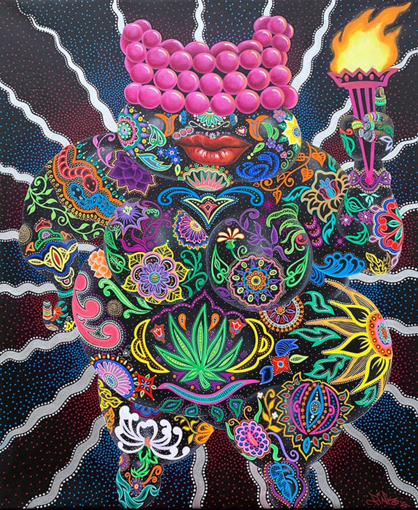 Impression jet d'encre de Vénus noire par Lady Pink