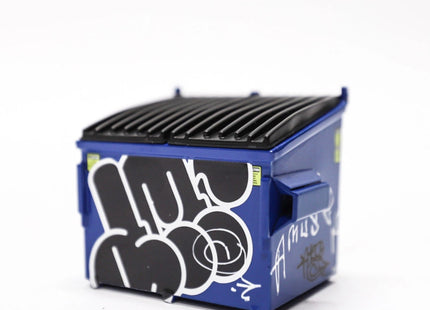 Blue Dumpster HPM Metal Sculpture Art Toy by Amuse126