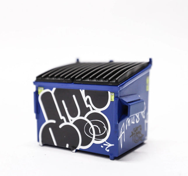 Blue Dumpster HPM Metal Sculpture Art Toy by Amuse126