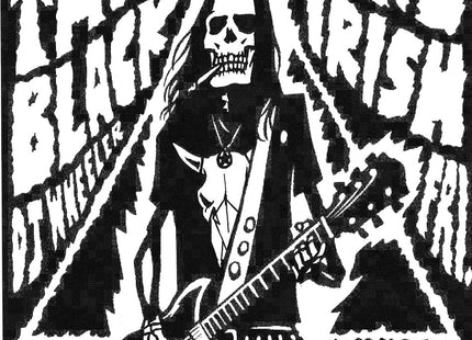 Blue Snaggletooth B&W The Elbow Room 2009 Silkscreen Print by Jeremy Wheeler