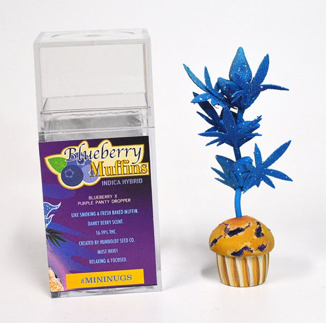 Blueberry Muffins Mini Nugs Sculpture by Nugg Life NY