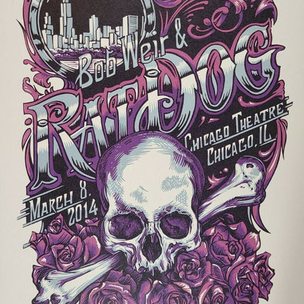Bob Weir Ratdog Chicago 2014 Silkscreen Print by AJ Masthay