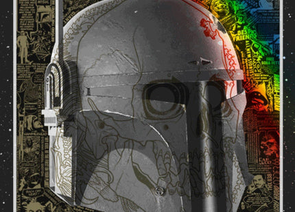 Boba Fett Dot Foil Silkscreen Print by Brian Ewing