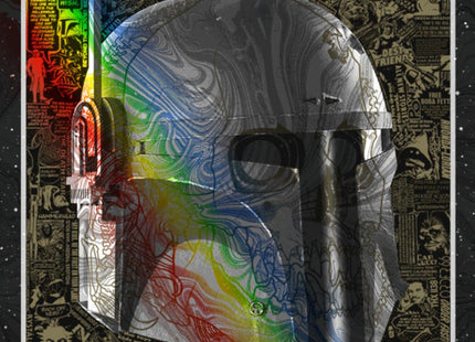 Boba Fett Imperial Beskar Foil Silkscreen Print by Brian Ewing