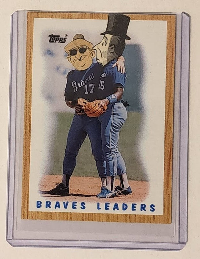 Braves Leaders Making Deals Top Hat Original Collage Baseball Card Art by Pat Riot