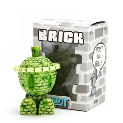 Brickbot Glow In The Dark GID Canbot Canz Art Toy by Kyle Kirwan x Czee13