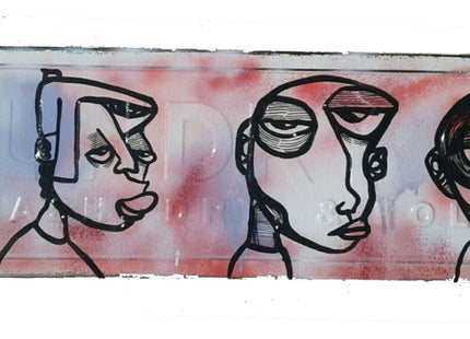 Brut Island Funk HTF Original Street Sign Painting by DrNuse89