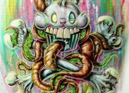 Bunny Bones Giclee Print by Brandon Sopinsky