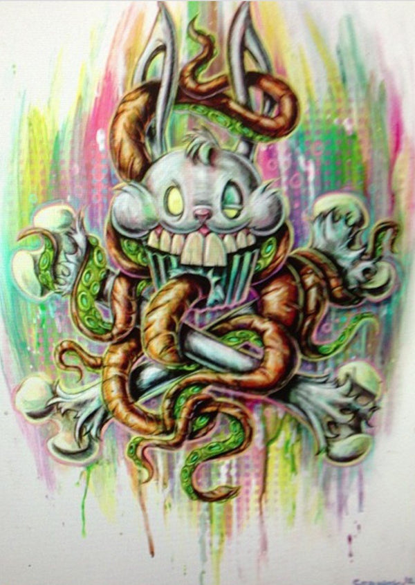 Bunny Bones Giclee Print par Brandon Sopinsky