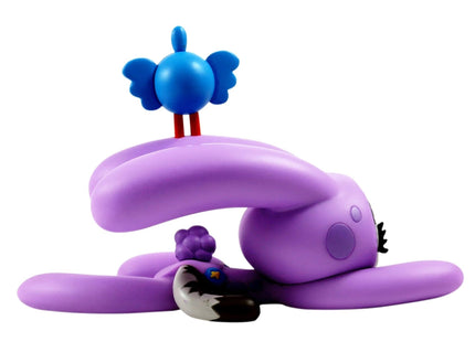 BunnyKitty Lavender Vinyl Art Toy Sculpture by Dave Persue