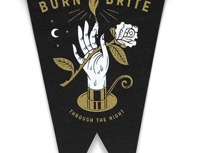 Burn Brite Silkscreen Pennant Tapestry by Dan Christofferson- Beeteeth