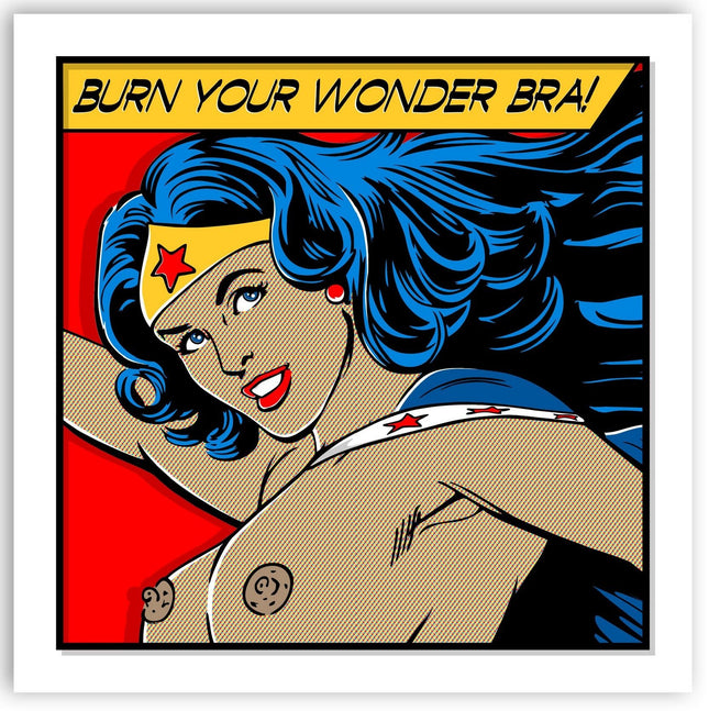 ガルガドットヌード ワンダーウーマン グラフィティ ストリート ポップアート - スプレーペイントアートコレクション