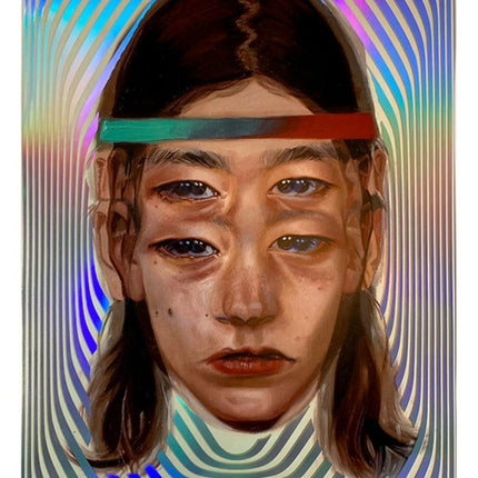 Caged Love Holographic Giclee Print by Alex Garant