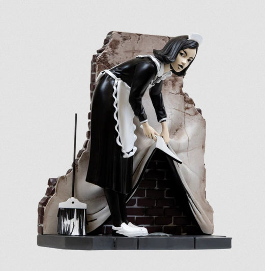 Camden Maid Polystone Sculpture by Brandalised Sprayed Paint Art