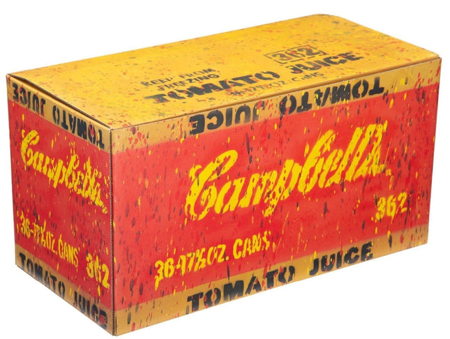 Campbells Tomato Juice Box II-P Lithograph Sculpture by Madsaki