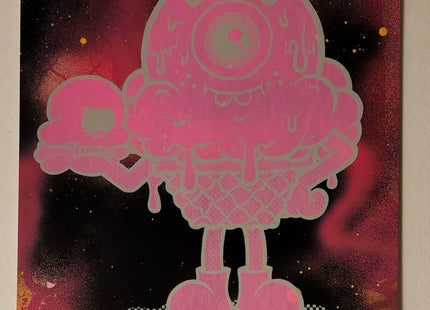 Carpe Diem HPM Hand-Embellished Archival Pigment Print by Buff Monster