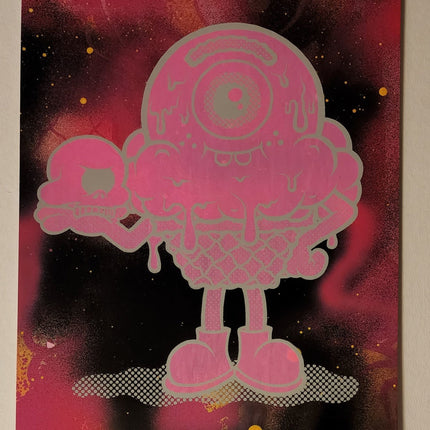 Carpe Diem HPM Hand-Embellished Archival Pigment Print by Buff Monster