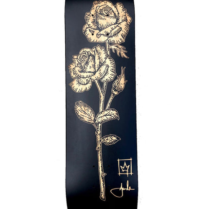 Carved Rose Natural Skateboard Art Deck by Jenna Morello