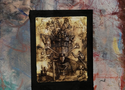 Castle Original Mixed Media Painting by Adam Caldwell