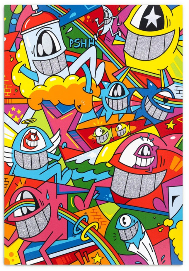 Catch The Stars Special Edition III Serigraph Print by El Pez