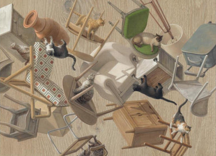 Cats Home AP Artist Proof Archival Print by Cinta Vidal