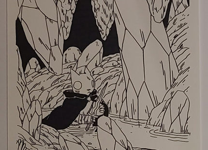 Cave Original Pen Drawing by Deth P Sun