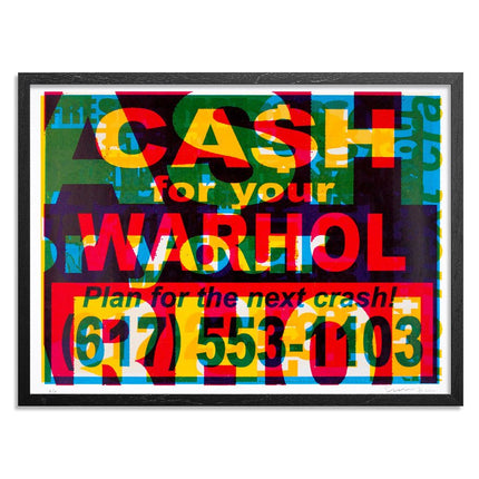 CFYW Next Crash Silkscreen Print by Cash For Your Warhol