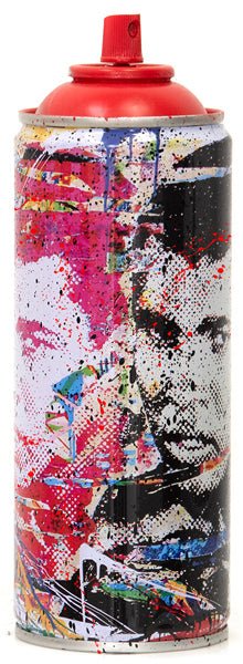 Champ Red Spray Paint Can Sculpture by Mr Brainwash- Thierry Guetta