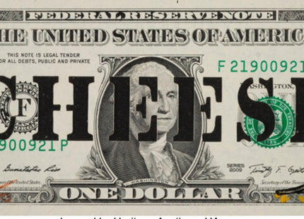 Cheese Dollar Original Mixed Media Painting by RYCA- Ryan Callanan