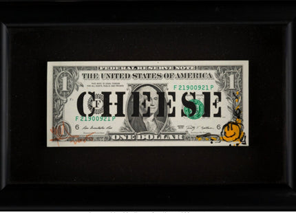 Cheese Dollar Original Mixed Media Painting by RYCA- Ryan Callanan