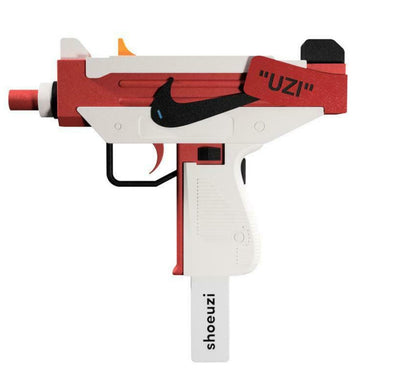 Chicago Jordan 1s V2 Shoeuzi 75% Gun Art Sculpture by J-LDN aka Jack London