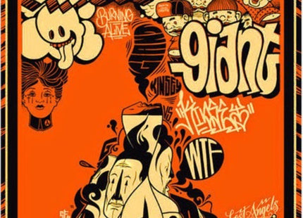 Circa 98 Orange Silkscreen Print by Dave Kinsey x Mike Giant