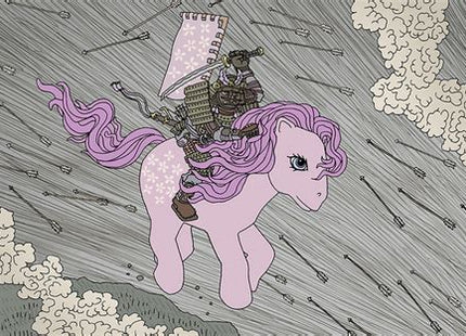Clans of the Pony Rebellion Blossom Silkscreen Print by Jacob Borshard