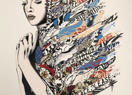 Cloak of Fire Silkscreen Print by Prefab77