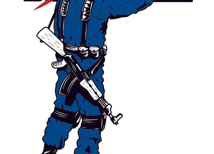 Cobra Soldier Graffiti Silkscreen Print by Les Schettkoe