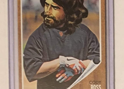 Cody Ross Jesus Giants Original Collage Baseball Card Art by Pat Riot