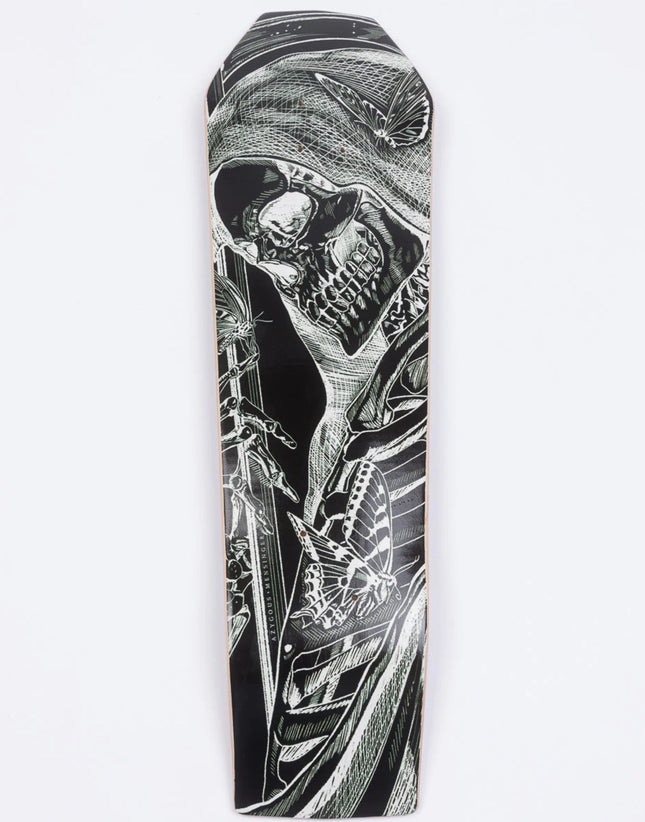 Coffin Deck Skateboard Art Deck by Justin Mensinger x Donatella Azygous