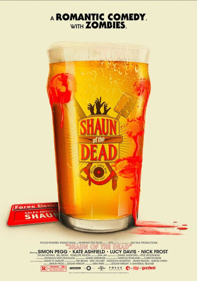 Cornetto Trilogy Shaun of the Dead Lithograph Print by Patrick Connan