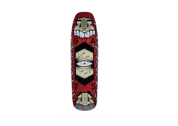 Cruiser Red Skateboard Art Deck by Gats- Graffiti Against The System