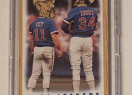 Cubs Leaders WW2 Troop Motorcycle Cop Cubs Original Collage Baseball Card Art by Pat Riot