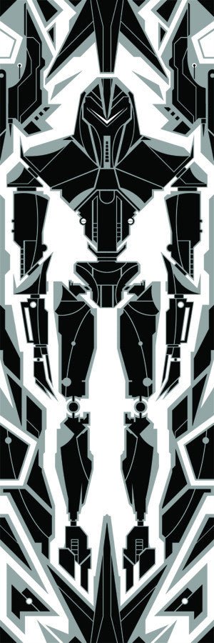 Cylon Glow Silkscreen Print by Ron Guyatt