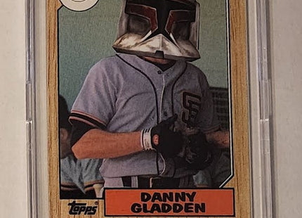 Danny Gladden Clone Trooper Star Wars Giants Original Collage Baseball Card Art by Pat Riot