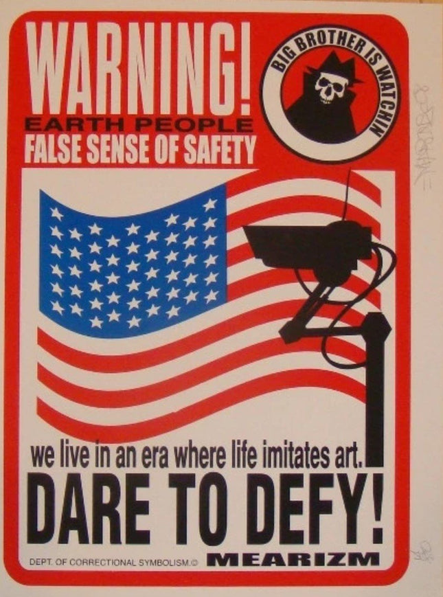Dare to Defy Silkscreen Print by Mear One