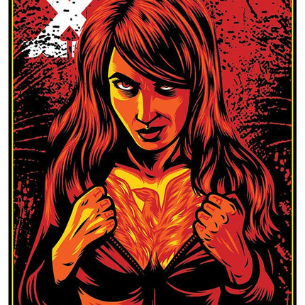 Dark Phoenix X-Women Silkscreen Print by Rockets Are Red