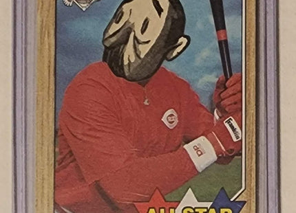 Dave Parker Old Man All Star Reds Original Collage Baseball Card Art by Pat Riot