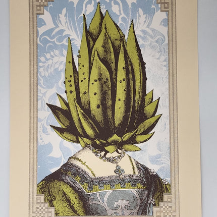 Delectable Duo Artichoke Cream Giclee Print by Nate Duval